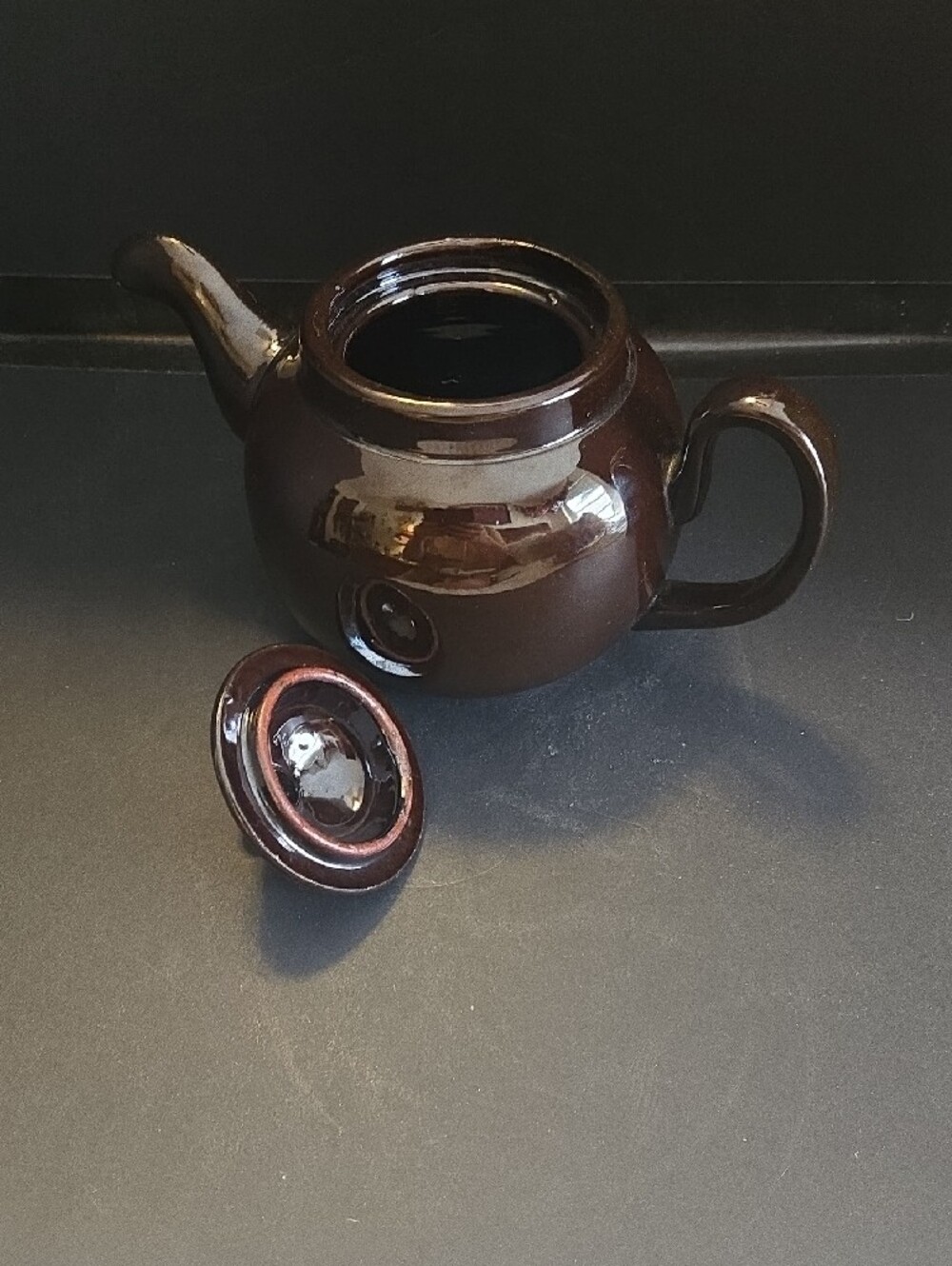 ALB Brown Betty Ceramic Teapot with Lid - - Picture 10 of 12